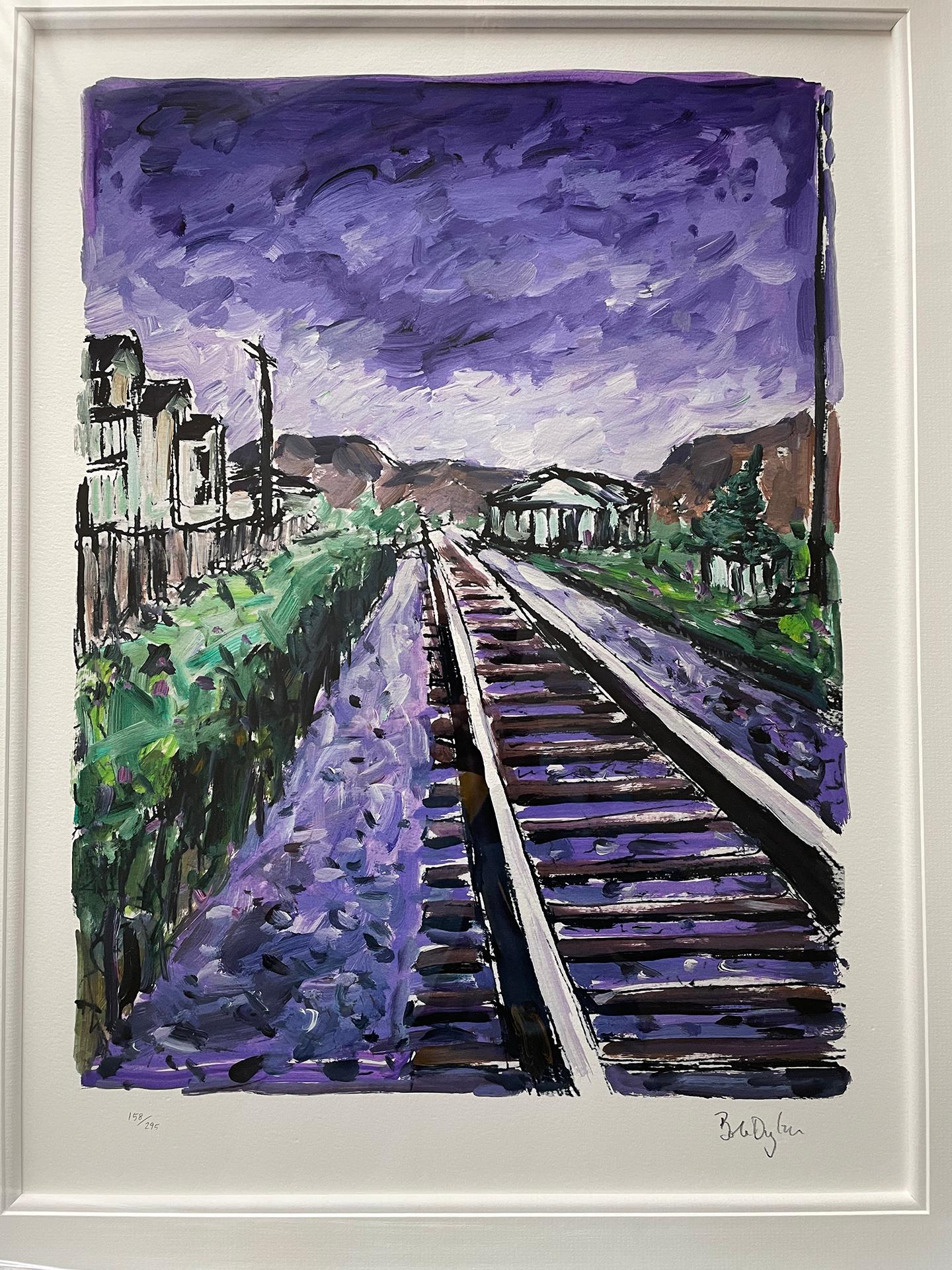 Bob Dylan Landscape Print - Train Tracks 2018