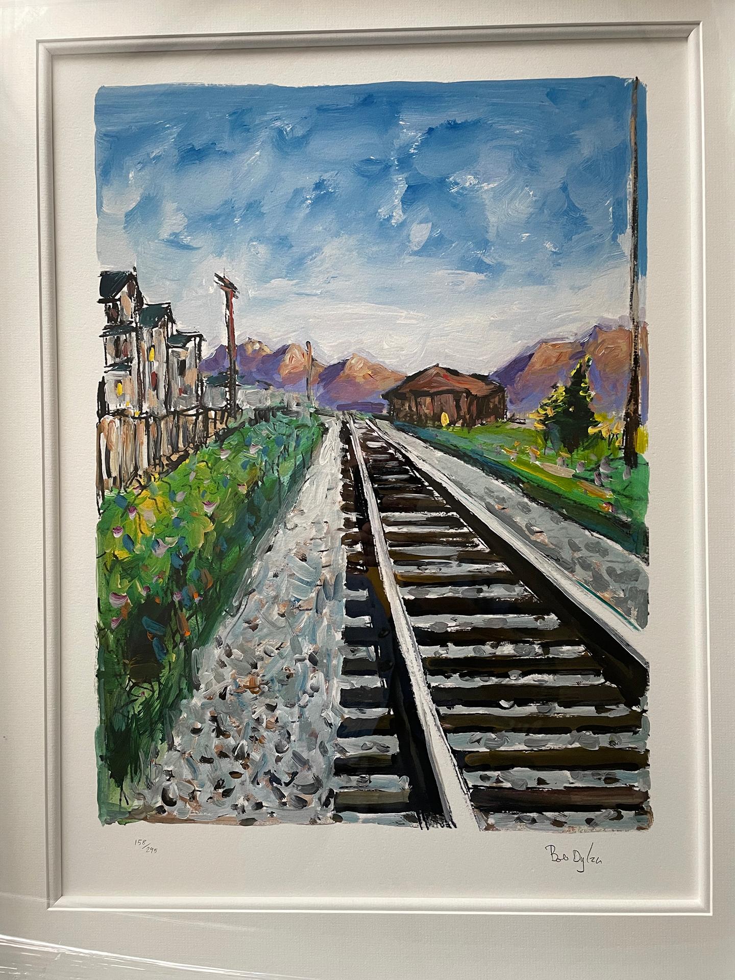 Acknowledged as perhaps the most integral and sought-after artwork from The Drawn Blank Series, 'Train Tracks' is regarded as one of Bob Dylan’s most iconic and engaging images to date. Such is Dylan’s own esteem for the now iconic graphic, he