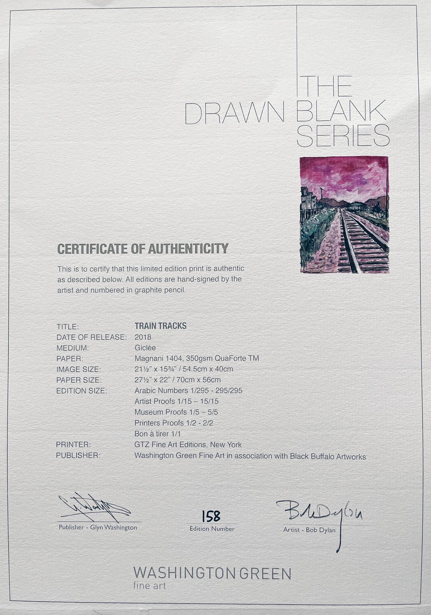 TRAIN TRACKS 2018 - Print by Bob Dylan