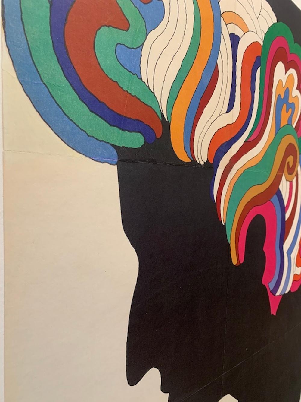 BOB DYLAN Retro Original Vintage Music Poster by Milton Glaser, 1966

Glaser applied his signature psychedelic style to a poster he designed for Columbia Records in 1967 to illustrate Bob Dylan’s Greatest Hits album. The work led to a surge of fame