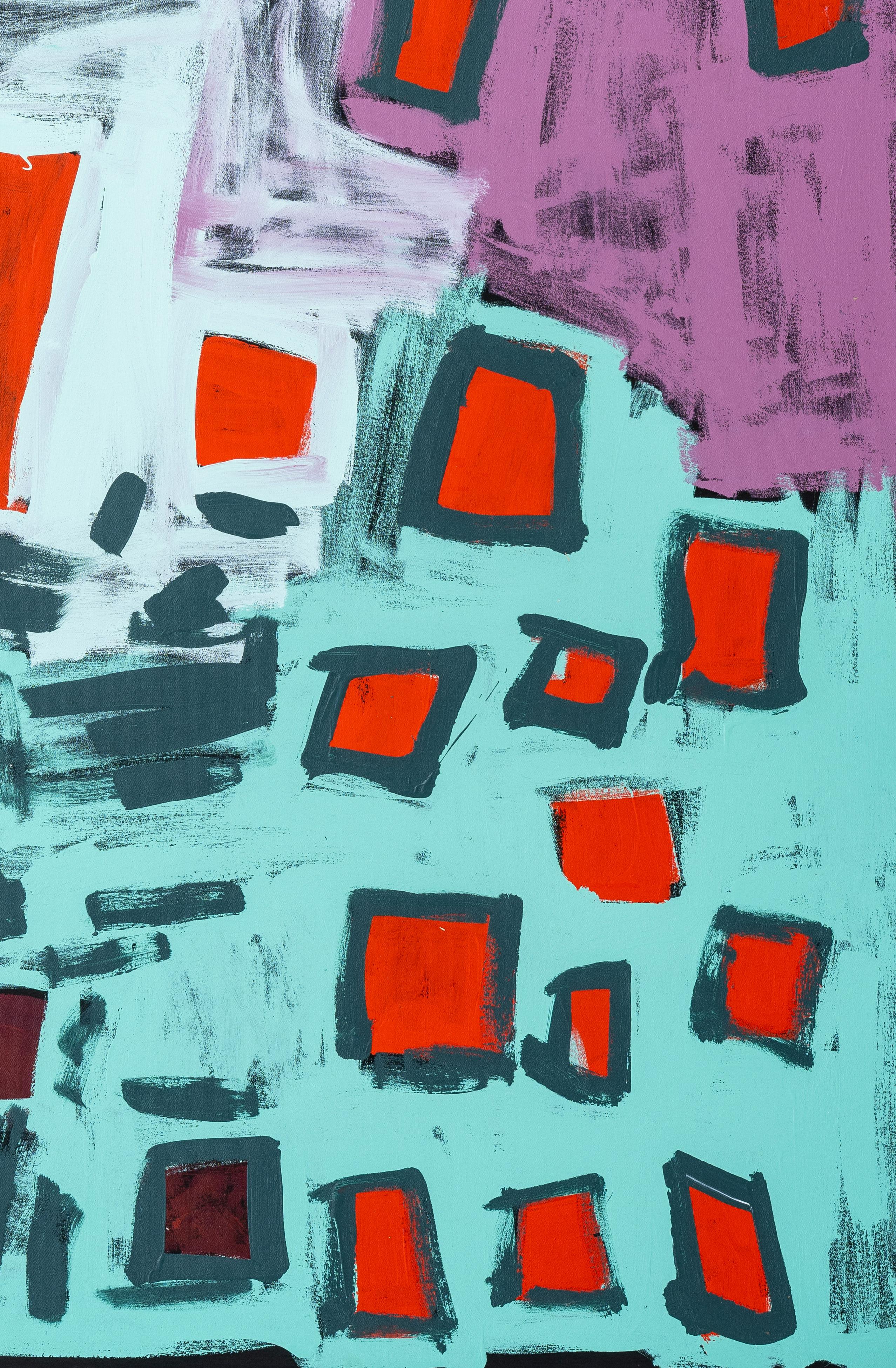 Patjanta - Gris Abstract Painting par Bob Gibson Tjungarrayi