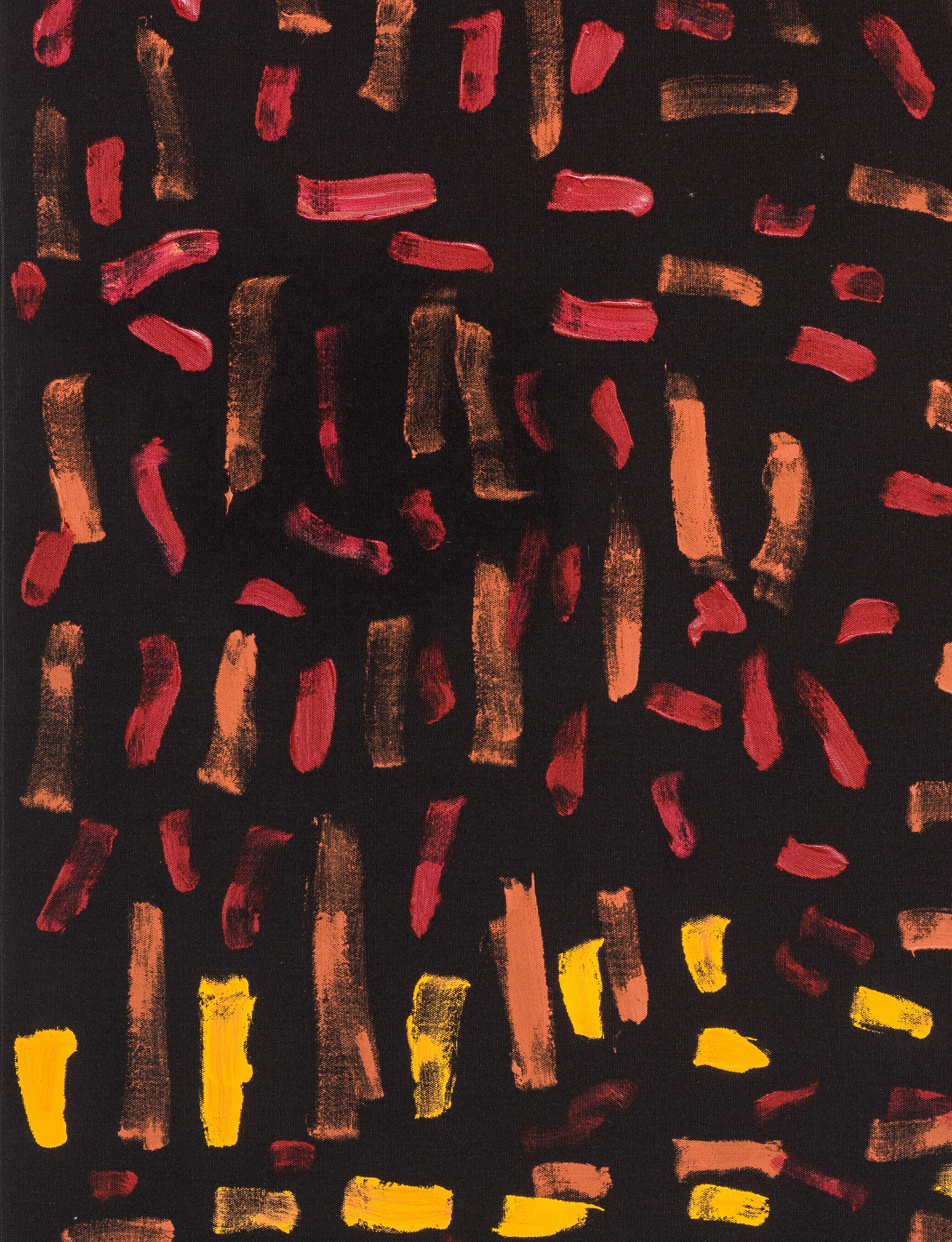 Patjanta (Schwarz), Abstract Painting, von Bob Gibson Tjungarrayi