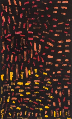 Peinture aborigène à l'acrylique « Patjanta »  par Bob Gibson Tjungarrayi