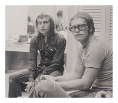 Vintage Bernie Taupin and Elton John, NYC 1971