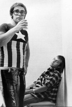 Elton John and Bernie Taupin Backstage at Carnegie Hall, NYC, 1971