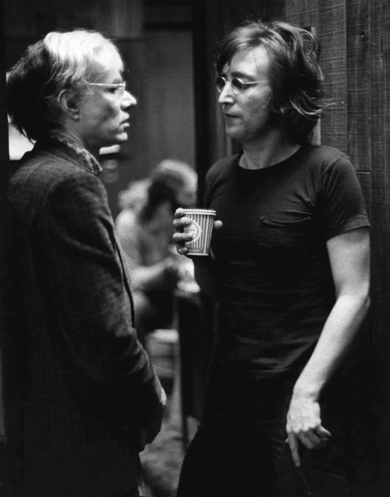 John Lennon e Andy Warhol, Record Plant, NYC, 1972