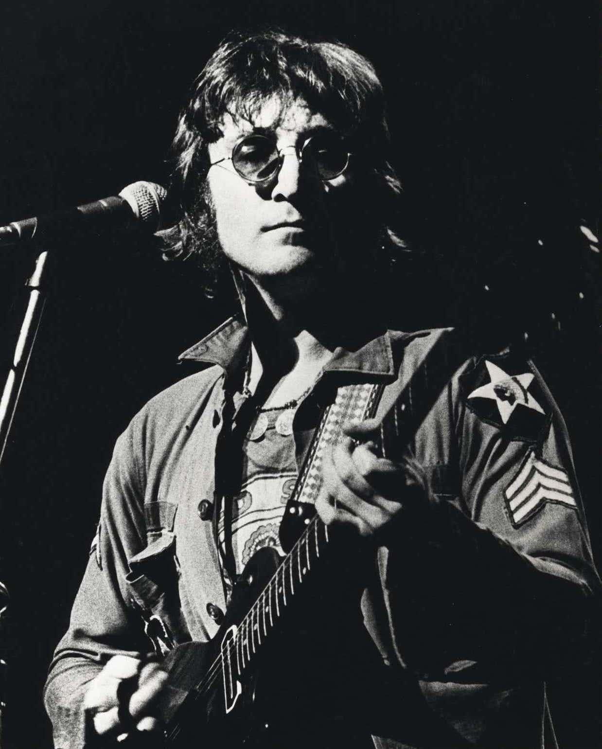 Bob Gruen John Lennon-Fotografie (John Lennon im Madison Square Garden 1972) 3