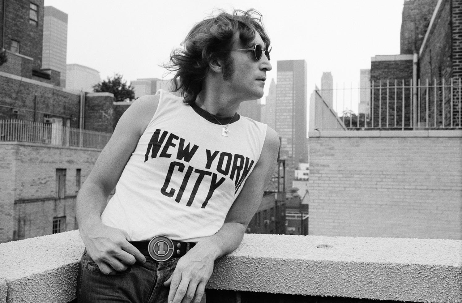 Bob Gruen Portrait Photograph - John Lennon, NYC, 1974