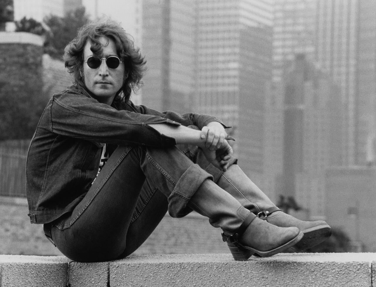 Portrait Photograph Bob Gruen - John Lennon, NYC, 1974