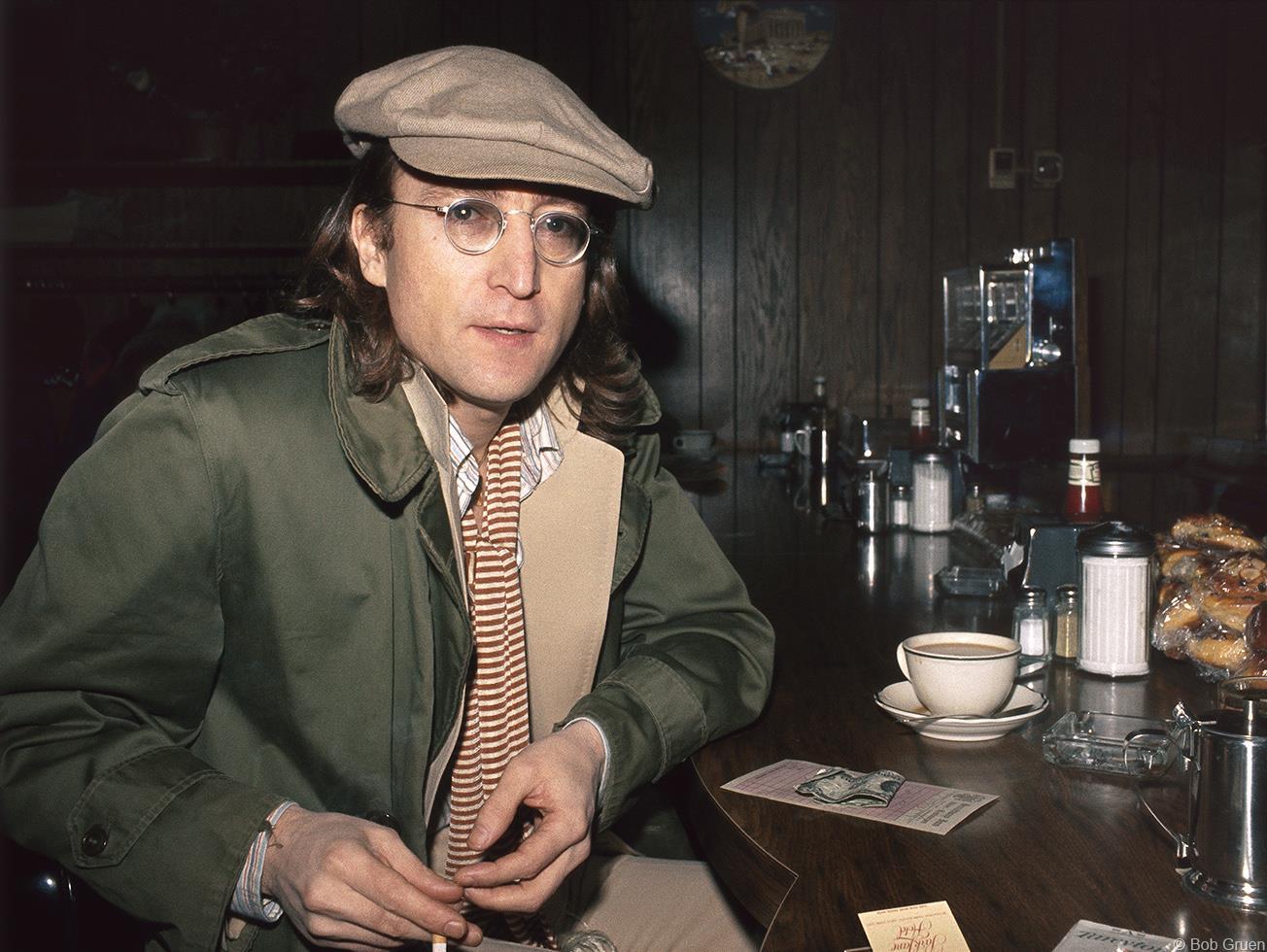 Bob Gruen Portrait Photograph - John Lennon, NYC, 1975