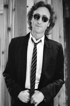 John Lennon con corbata a rayas, Hit Factory, NYC 1980