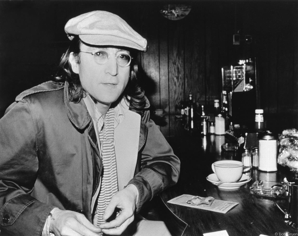 Bob Gruen Portrait Photograph - John Lennon, Yonkers, NY, 1975