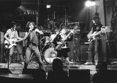 Malcolm, Bon, Phil, Angus, and Cliff of AC/DC, CBGB, NYC, 1977
