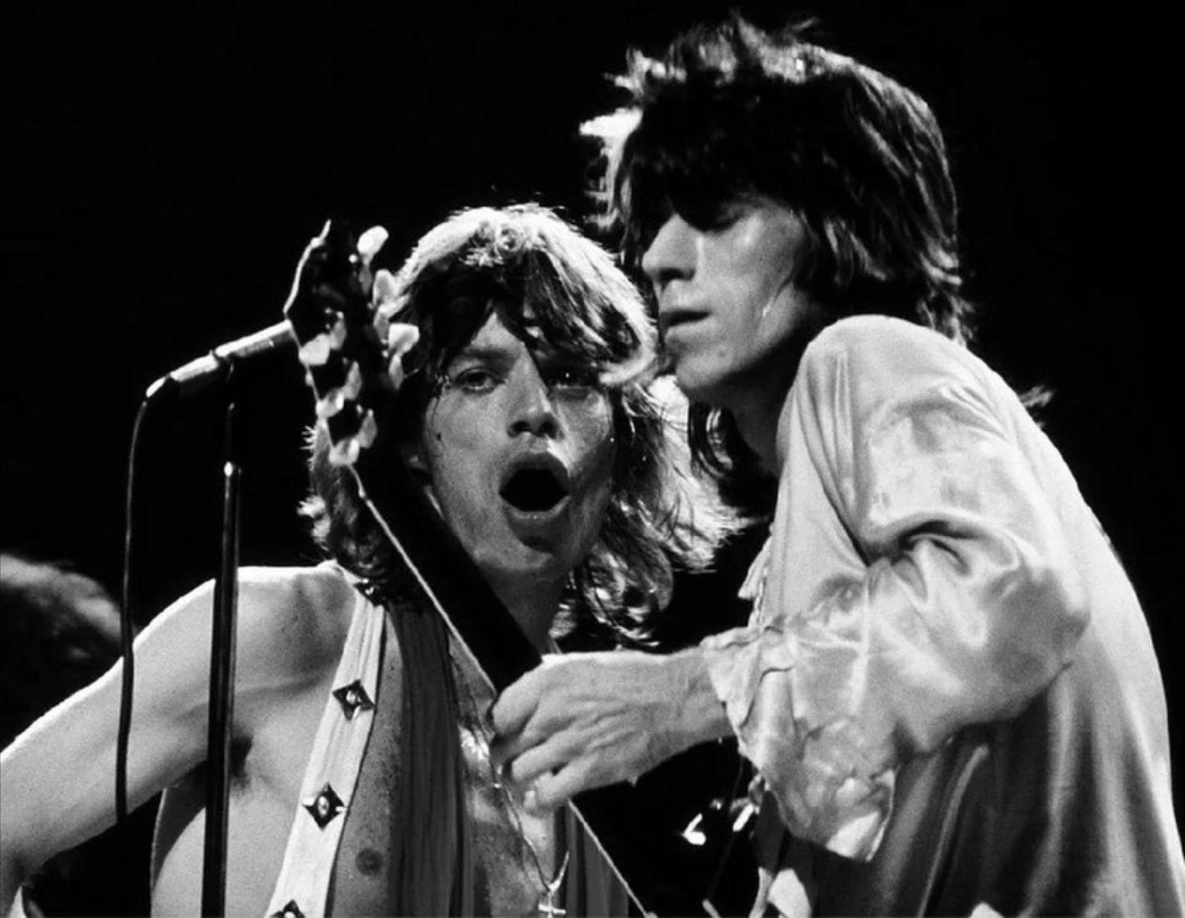 Mick Jagger and Keith Richards, MSG, NYC 1972