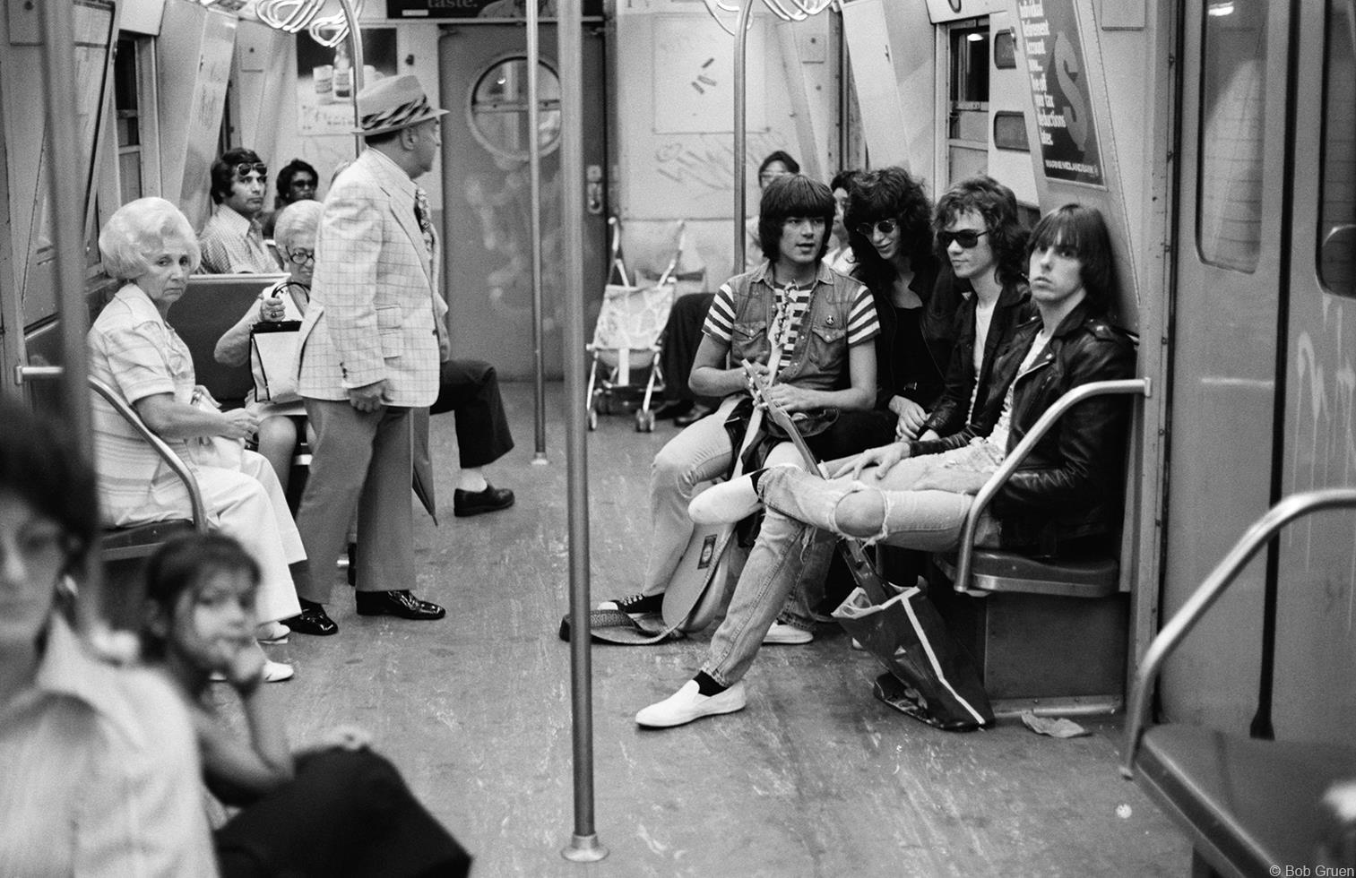 Bob Gruen Portrait Photograph - Ramones, NYC, 1975