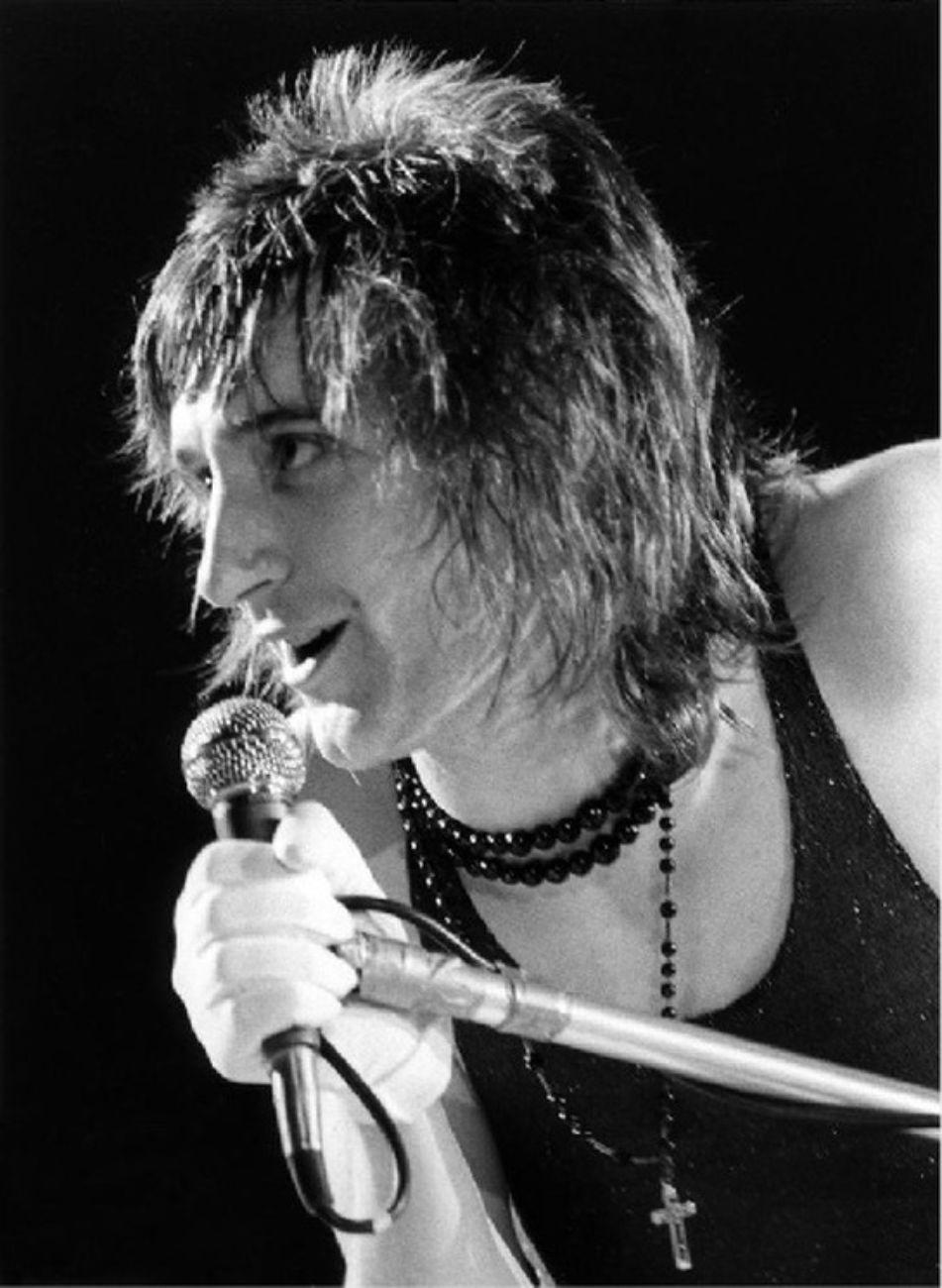 Black and White Photograph di Bob Gruen - Rod Stewart, NYC 1973