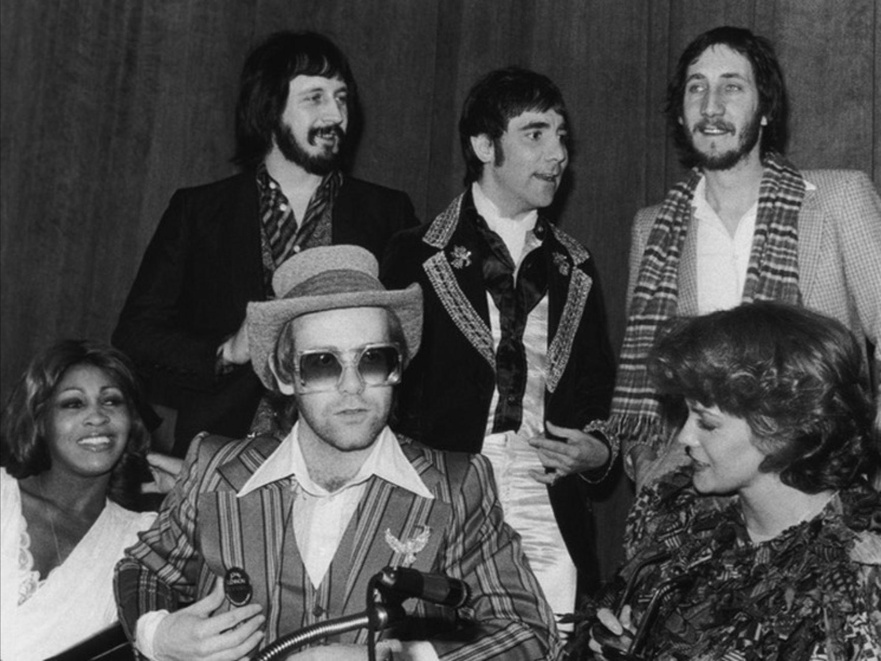 Black and White Photograph di Bob Gruen - The Who, Tina Turner, Elton John, Ann-Margret, NYC 1975