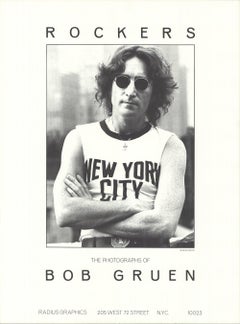 1980 Après Bob Gruen 'John Lennon New York City' Photographie Lithographie Offset