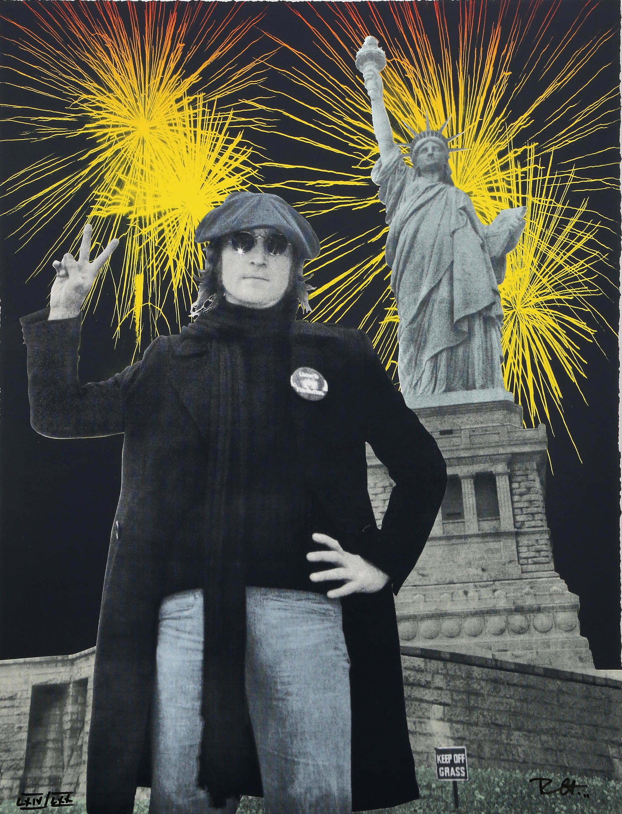 John Lennon - Peace & Freedom, Pop Art Portfolio of 5 Screenprints by Bob Gruen For Sale 2