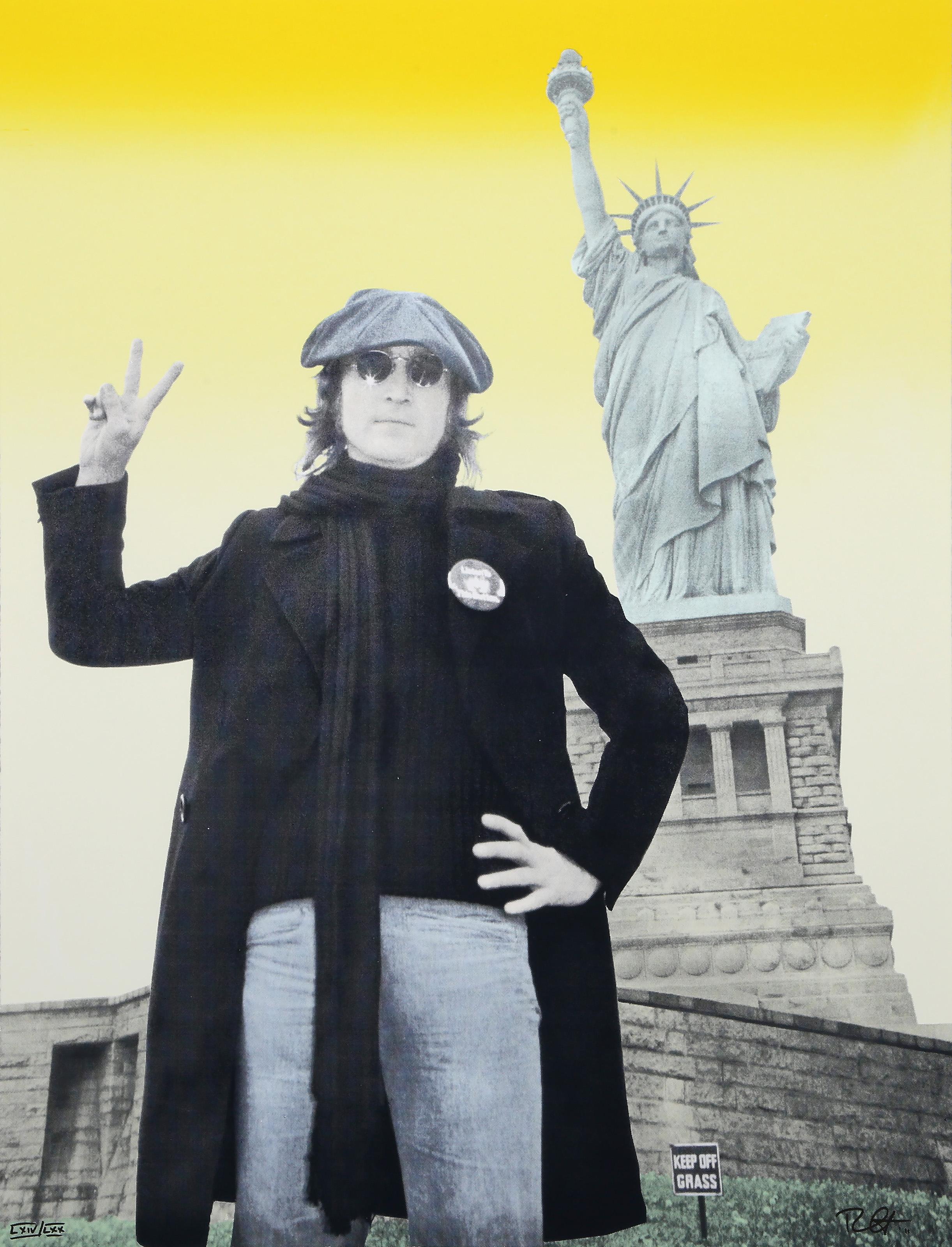 John Lennon - Peace & Freedom, Pop Art Portfolio of 5 Screenprints by Bob Gruen For Sale 4