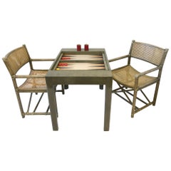 Ensemble de table de jeu de backgammon Bob Hopes par Steve Chase