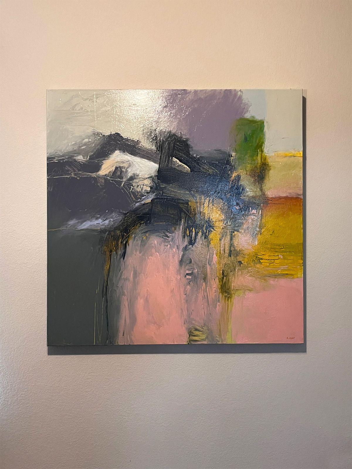 E i due non si incontreranno mai, Pittura, Acrilico su tela - Painting di Bob Hunt