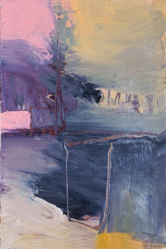 Bureau, peinture, acrylique sur papier
