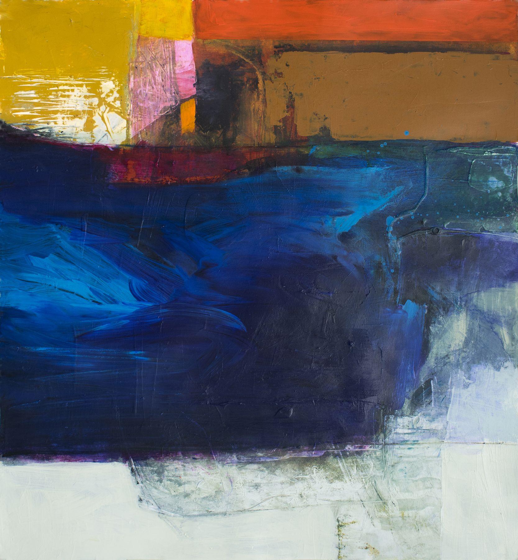 Abstract Painting di Bob Hunt - Enervate #1, Pittura, Acrilico su carta