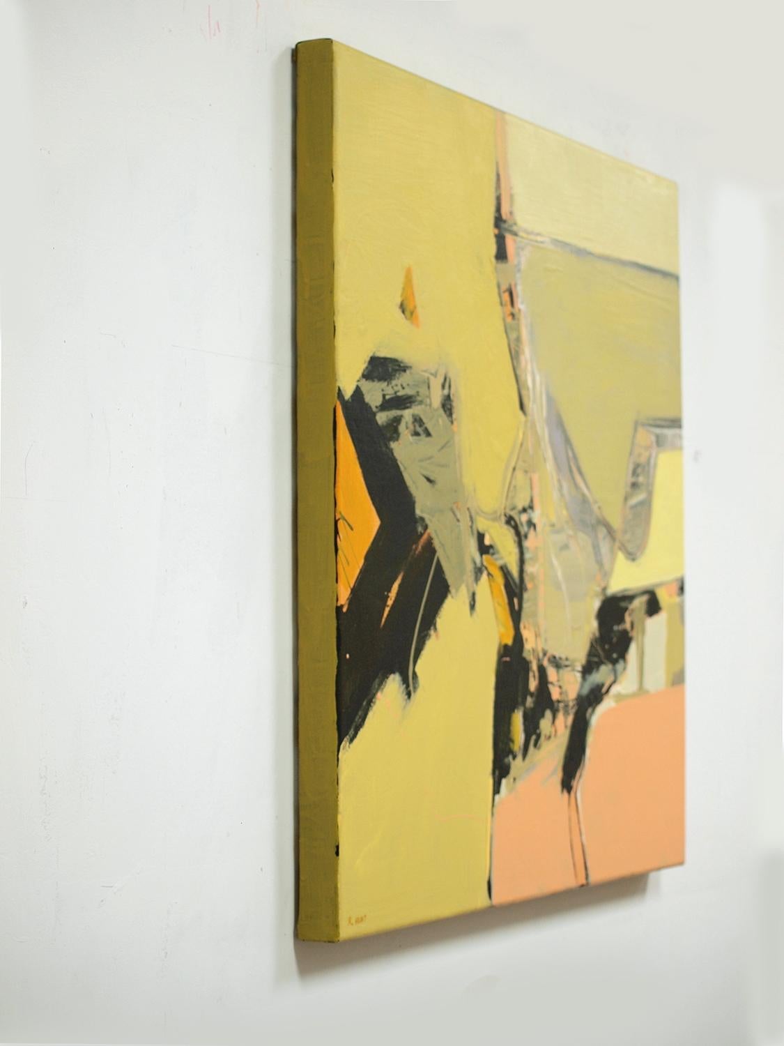 Viaggio pericoloso, Pittura, Acrilico su tela - Painting Astratto di Bob Hunt