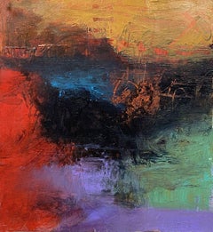 Paysage Melody n° 3, peinture, acrylique sur papier