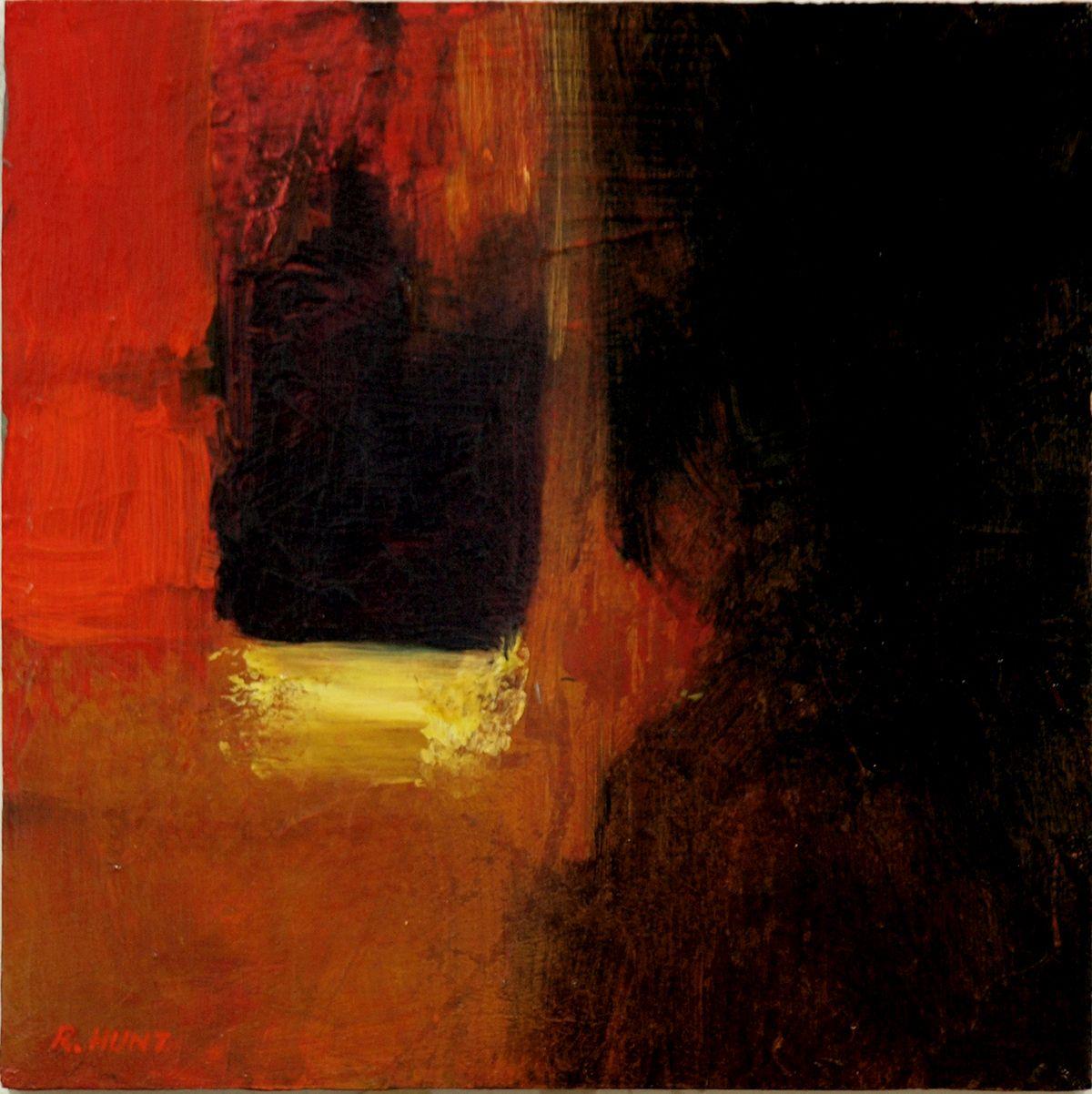 Bob Hunt Abstract Painting - Subterranean Light, Painting, Acrylic on MDF Panel