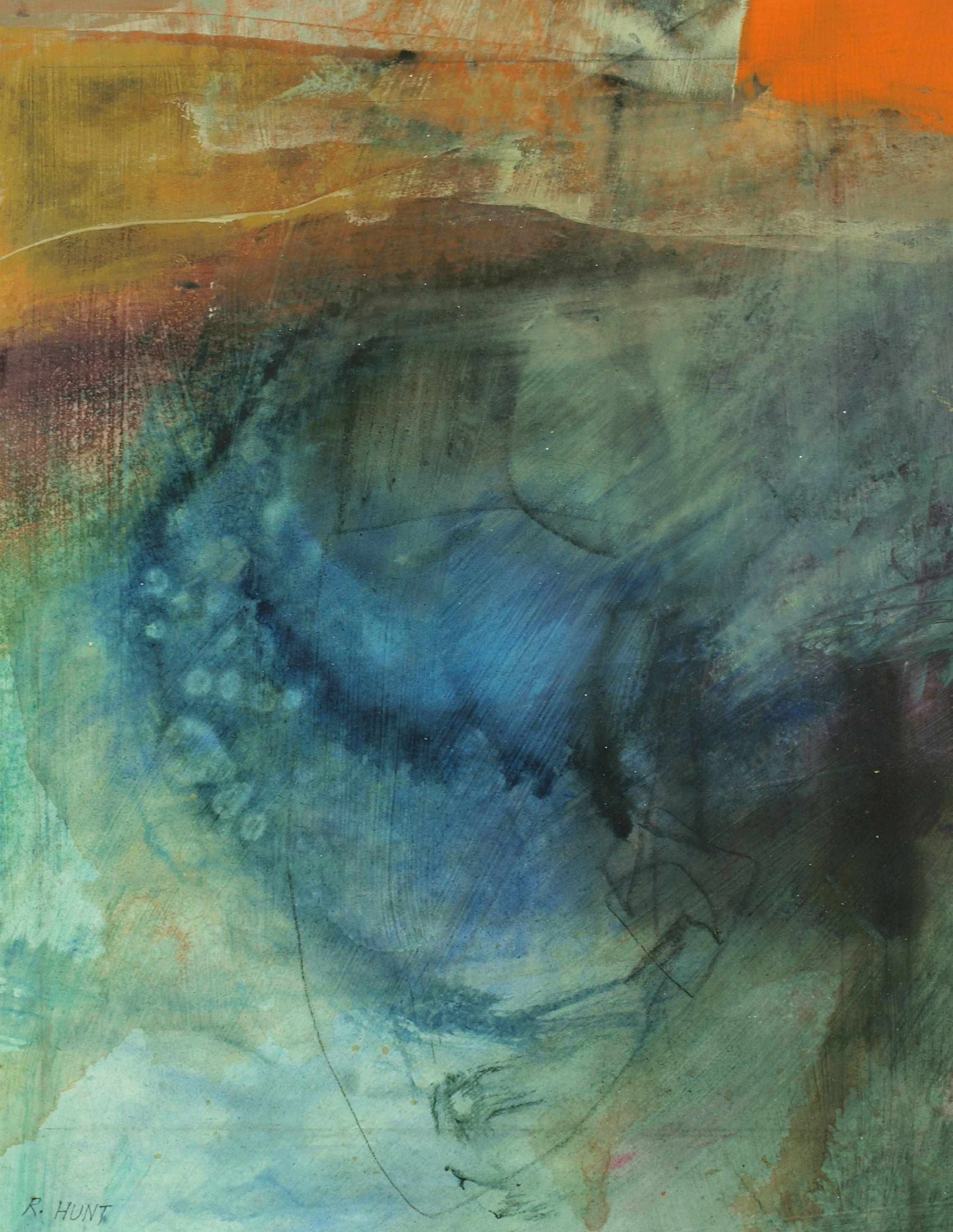 Abstract Painting di Bob Hunt - Sogno transitorio, Pittura, Acrilico su carta