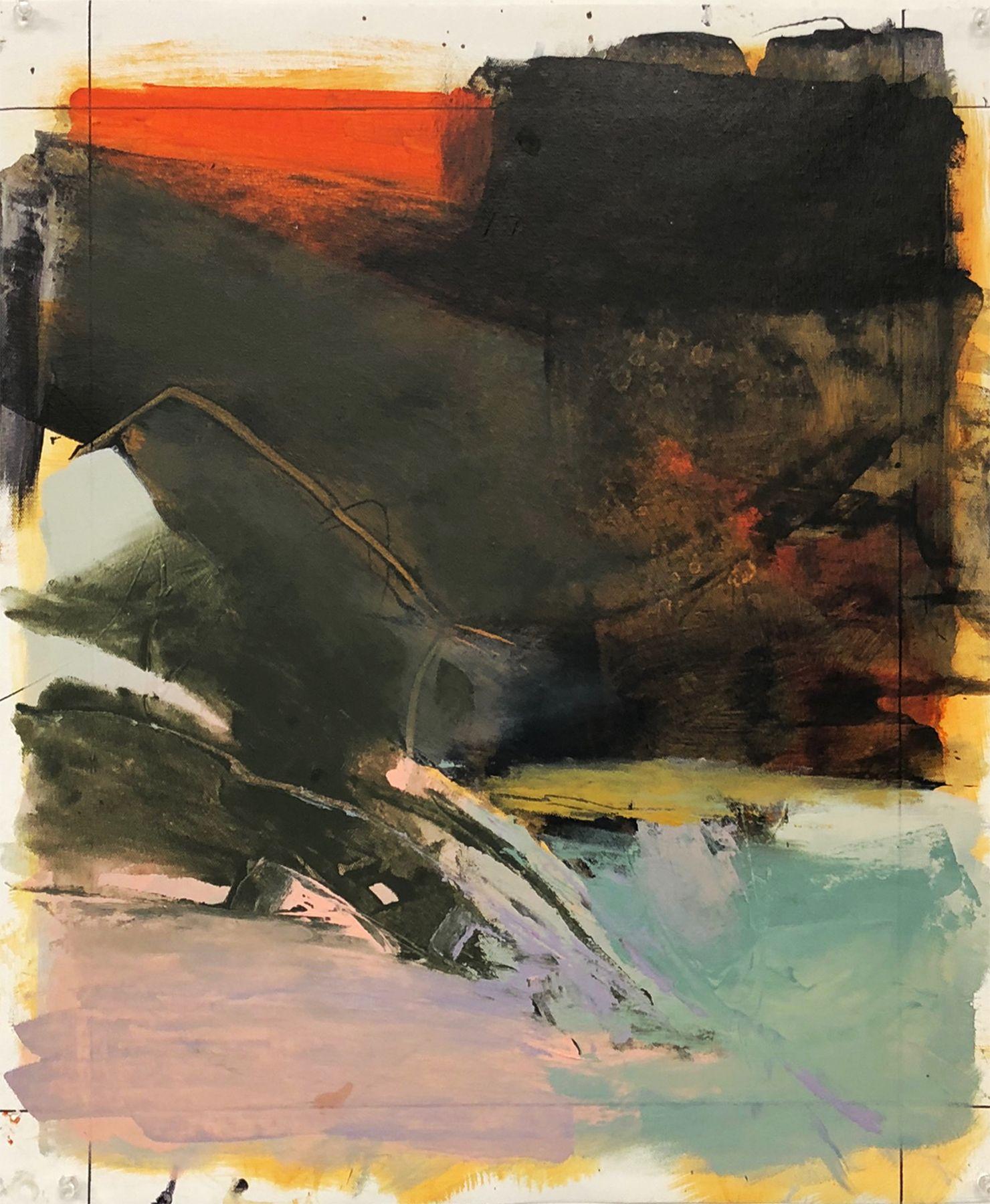 Agitazione, Pittura, Acrilico su tela - Painting di Bob Hunt