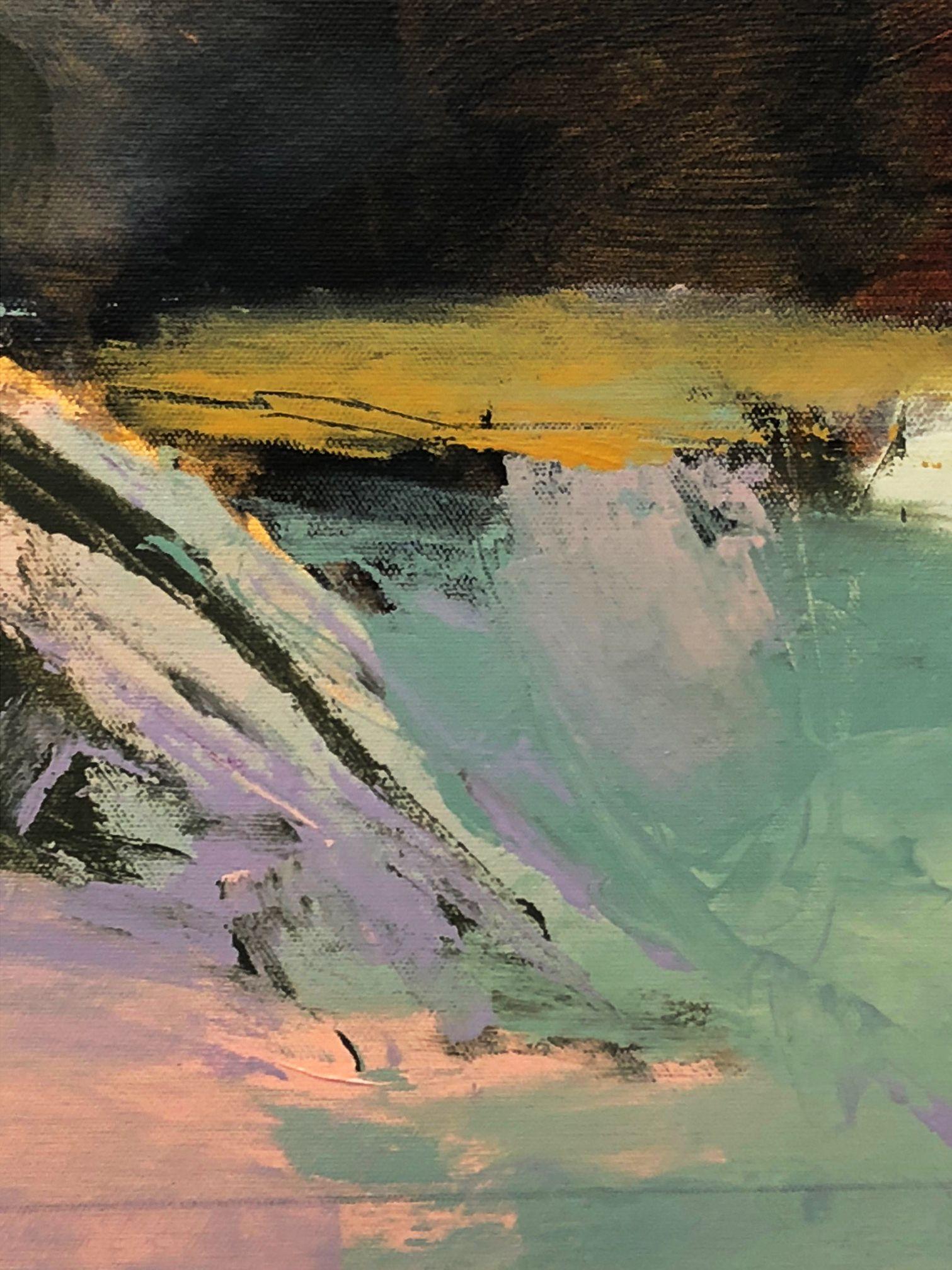 Agitazione, Pittura, Acrilico su tela - Painting Astratto di Bob Hunt
