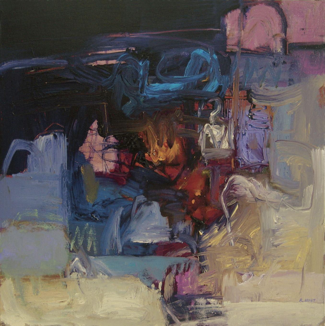 Abstract Painting de Bob Hunt - Cuándo podré relajarme, Pintura, Acrílico sobre lienzo