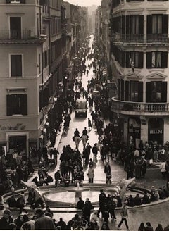Via Condotti Rome Italy Street Scene Platinum Photograph