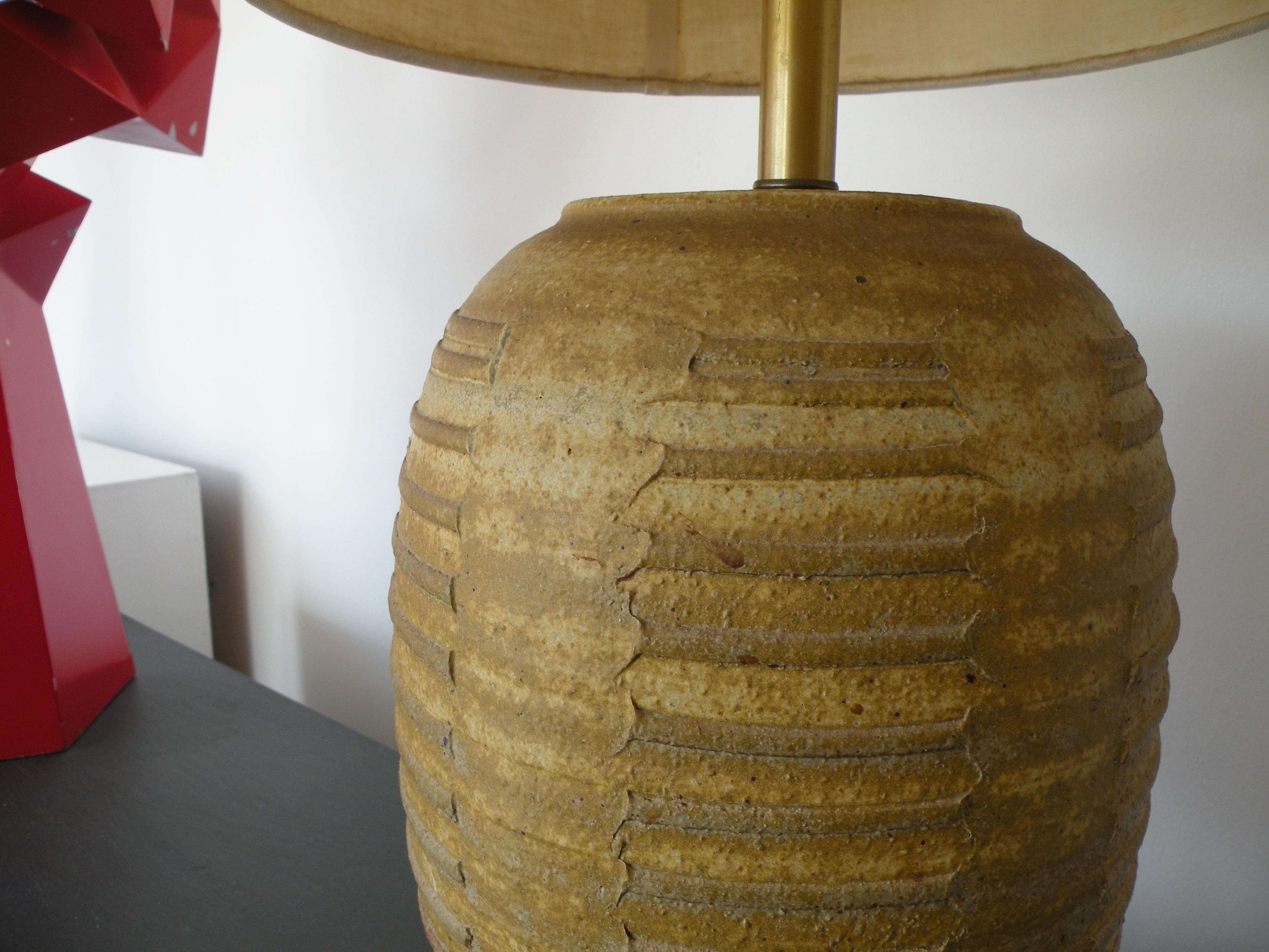 Mid-Century Modern Bob Kinzie Affiliated Craftsmen California Studio Pottery Table Lamp