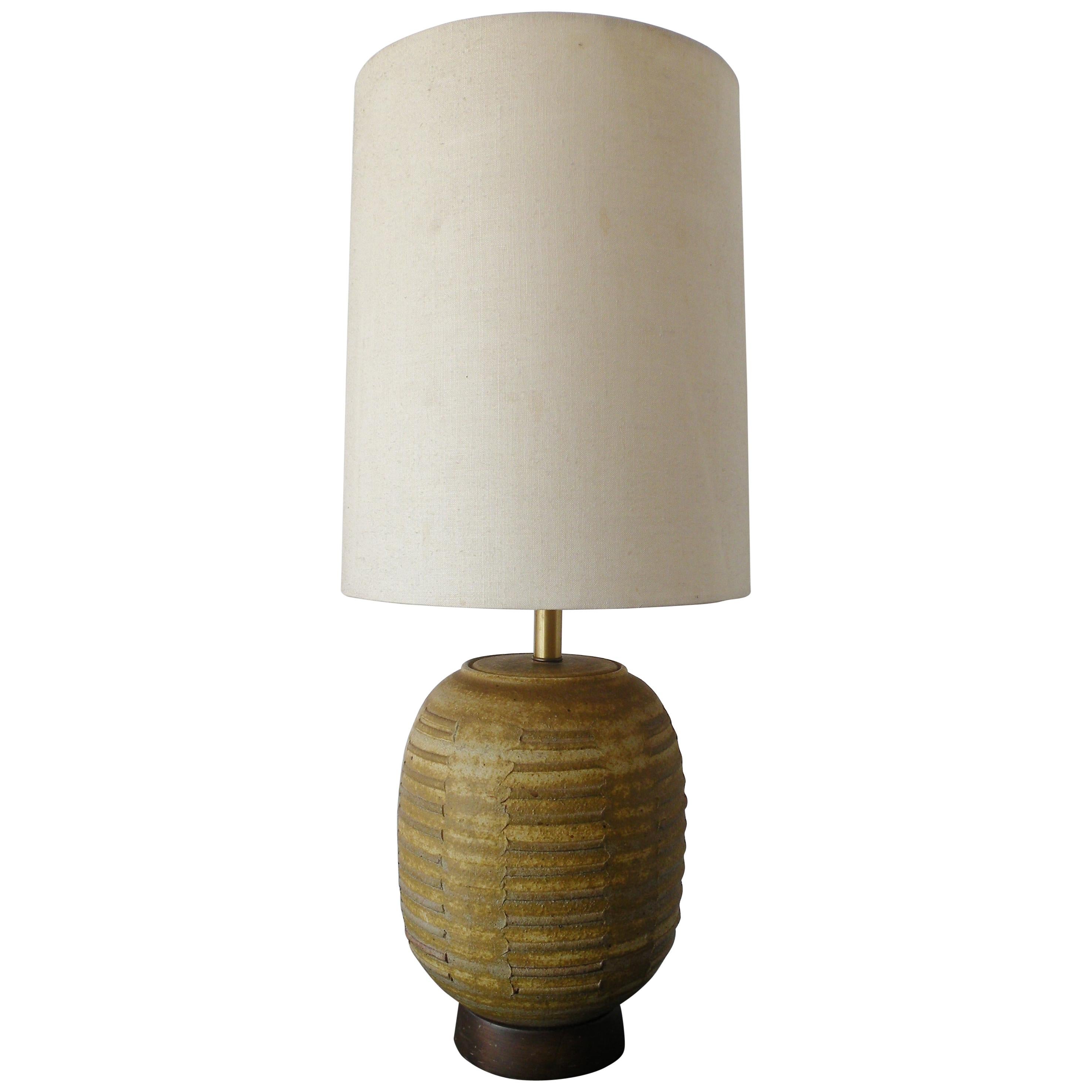 Bob Kinzie Affiliated Craftsmen California Studio Pottery Table Lamp