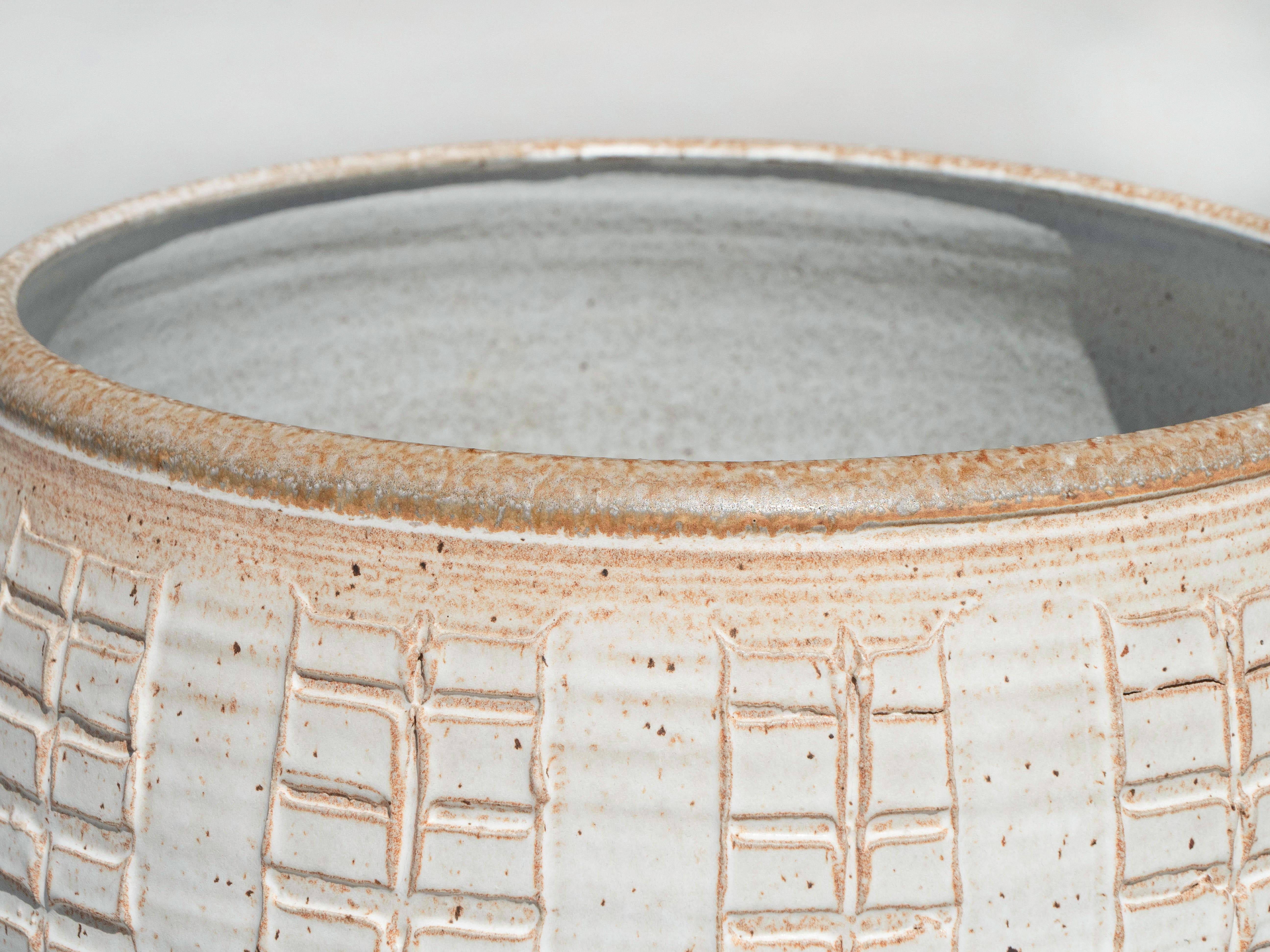 Mid-Century Modern Bob Kinzie Affiliated Craftsmen Pottery Planter, California 1960's en vente