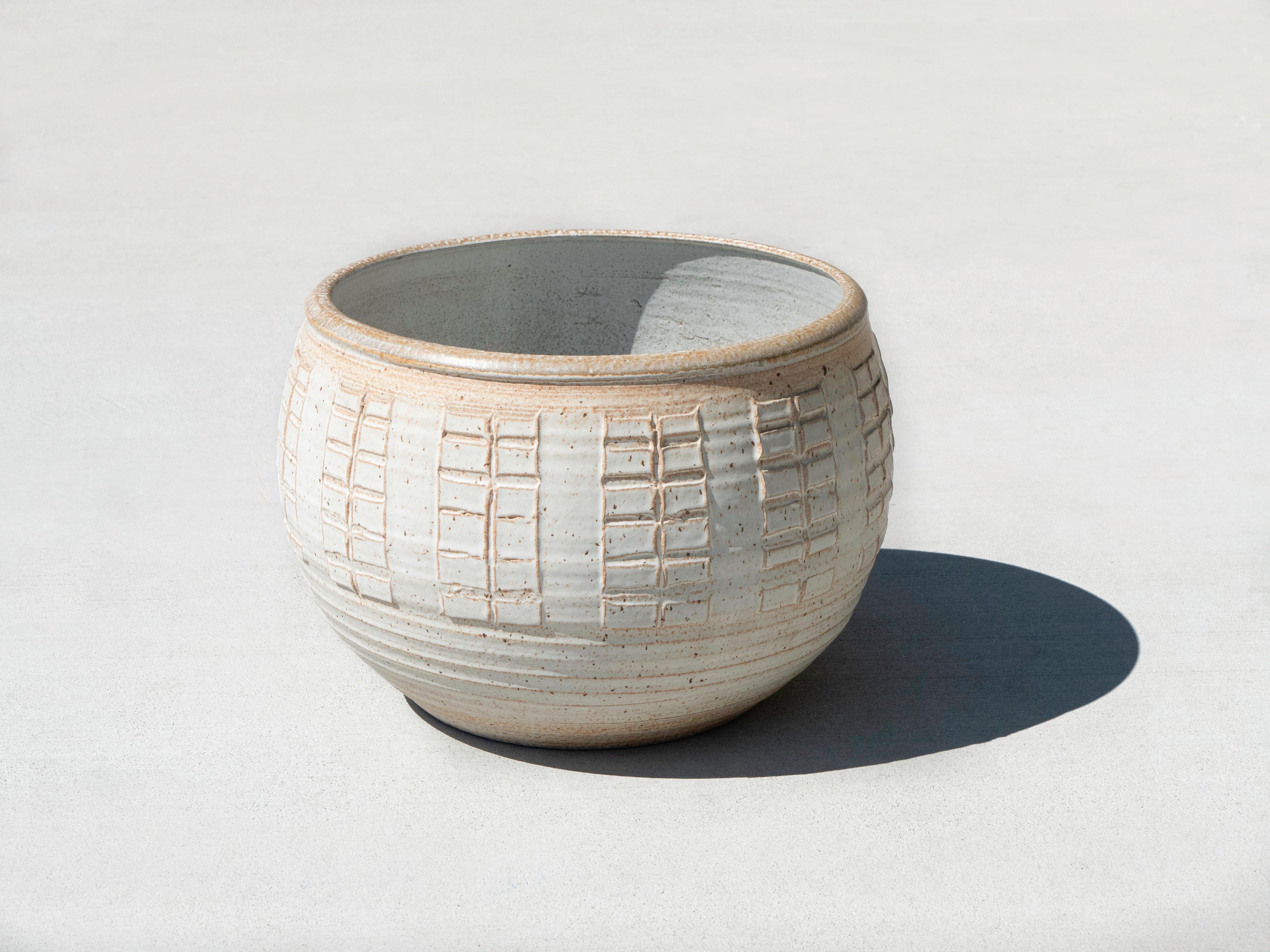 20ième siècle Bob Kinzie Affiliated Craftsmen Pottery Planter, California 1960's en vente