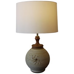 Lámpara de gres de Bob Kinzie para la Affiliated Craftsmen Lamp Company