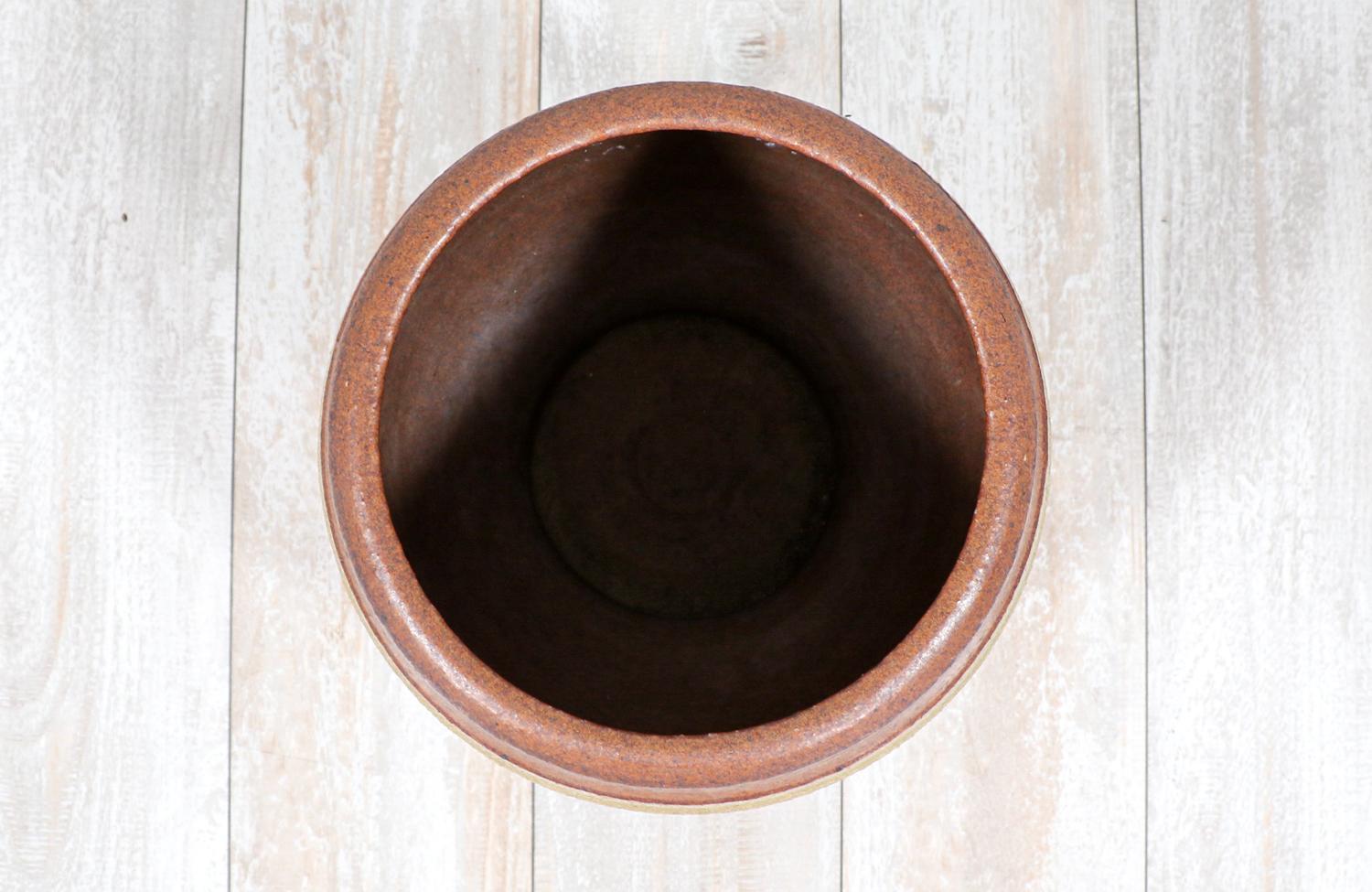 Ceramic Bob Kinzie Stoneware Pottery Vase Planter for Affiliated Craftsmen For Sale