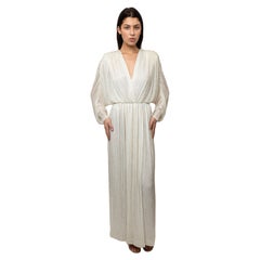 Bob Mackie 1970
s White Long Sleeved Fully Beaded Gown Bob Mackie 1970
s White Long Sleeved Fully Beaded Gown