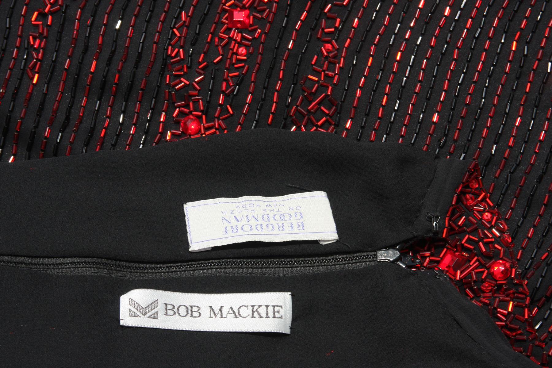 Bob Mackie 1983 Cosmopolitan Cover numérotée perlée robe longue ouverte dans le dos 6 en vente 9