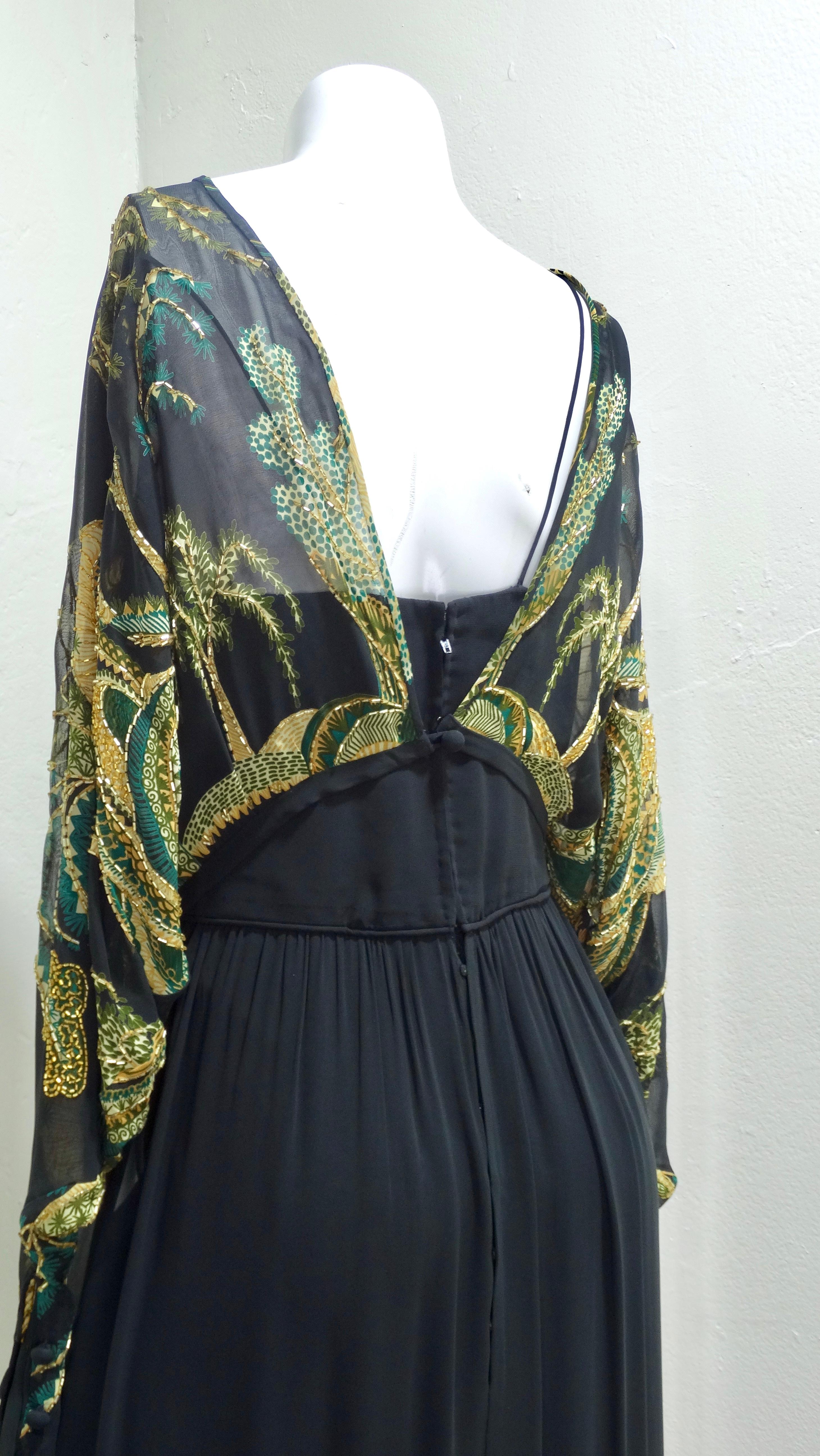  Bob Mackie and Ray Aghayan Beaded Chiffon Willow Tree Gown 3