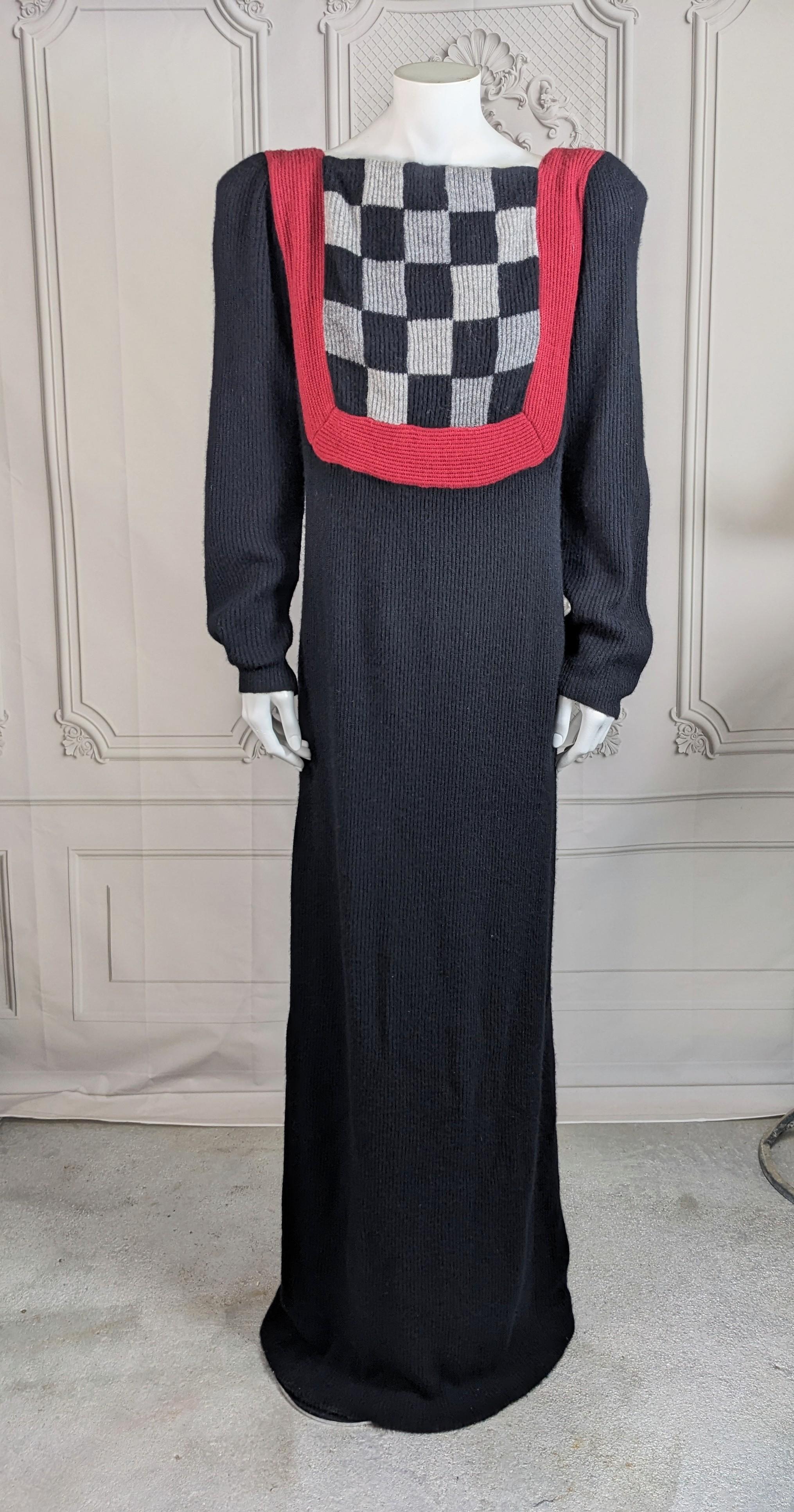 Women's Bob Mackie Cashmere Knit Gown For Sale