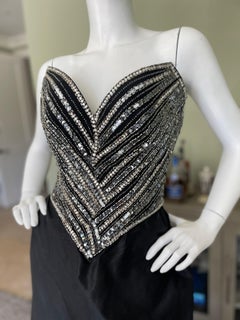 Bob Mackie for Martha Park Avenue Vintage Embellished Corset Cocktail Dress