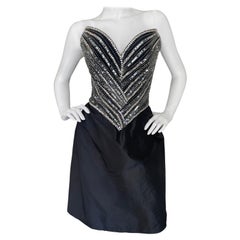 Bob Mackie for Martha Park Avenue Vintage Embellished Corset Cocktail Dress