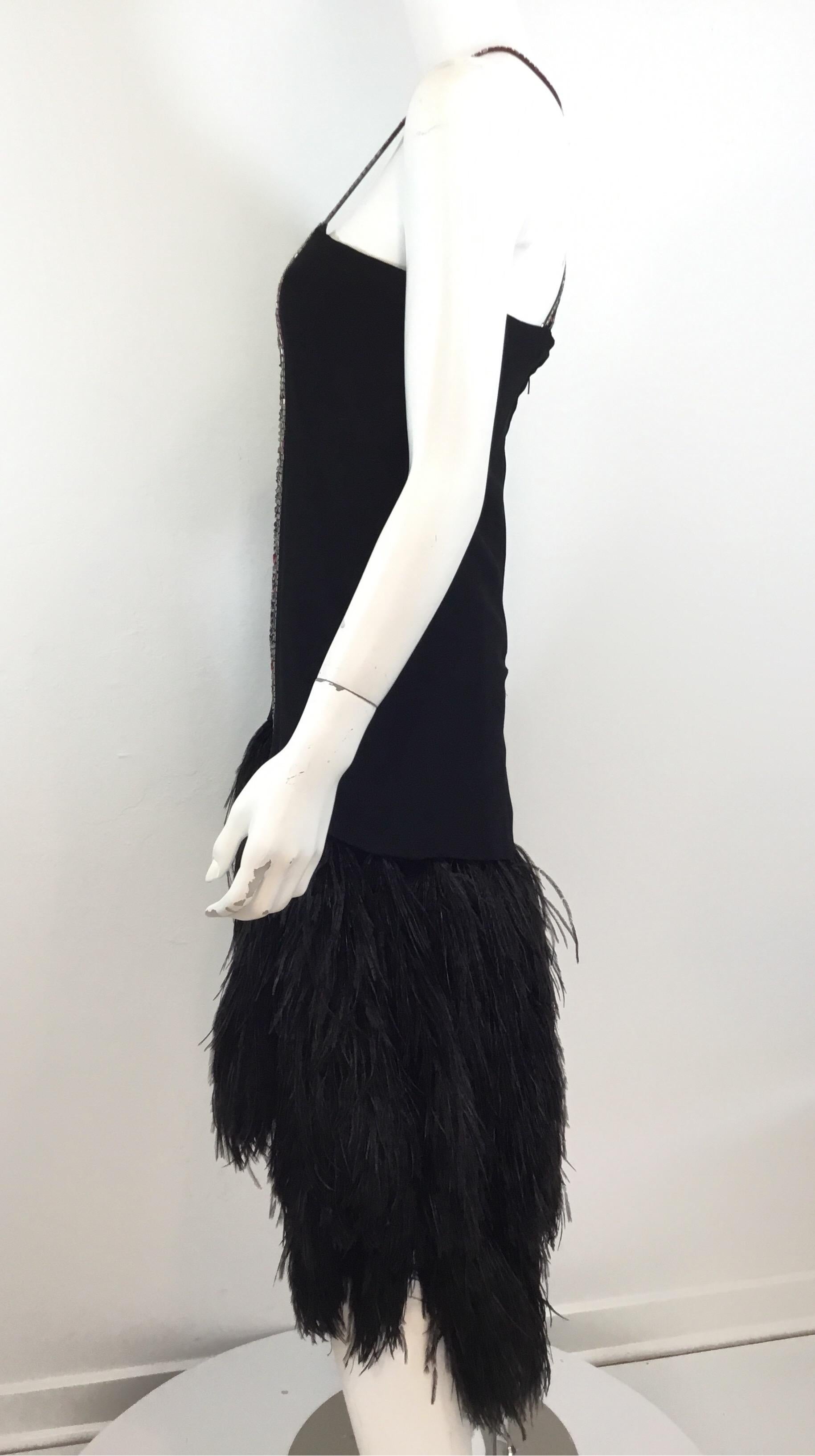 vintage feather dress