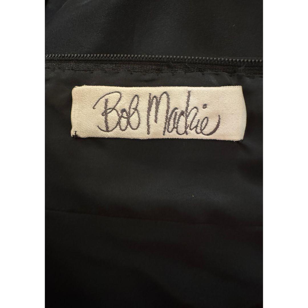 Bob Mackie - Robe de soirée vintage avec manches bouffantes et pompons perlés 1990 Taille 6 en vente 1